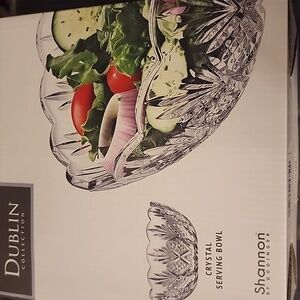 Godinger Dublin Crystal Bowl NIB